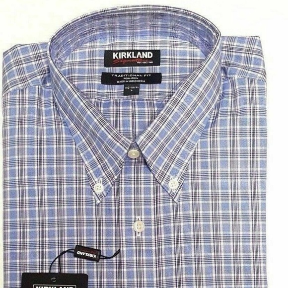 kirkland white dress shirts